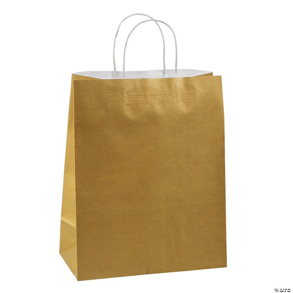 Vegas Gold Paper Bags With Handles